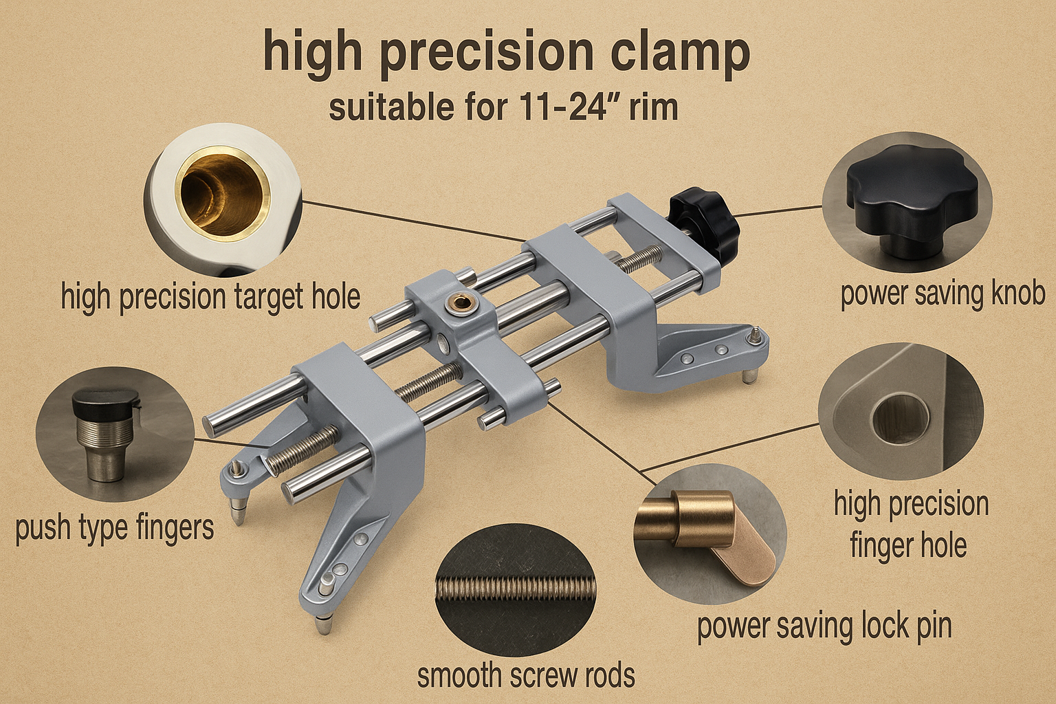 wheel alignment clamp advantages Ventajas de alineación de la rueda