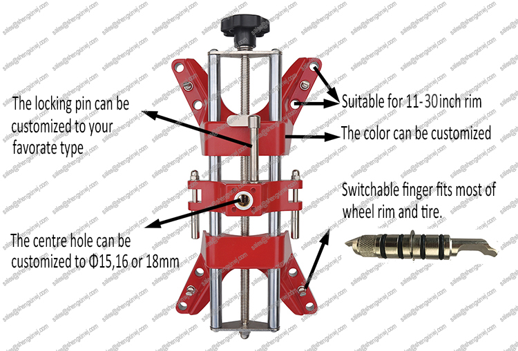 truck wheel alignment clamp Subgirama de alineación de la rueda del camión
